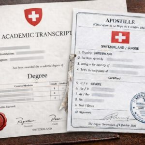 Apostille for Swiss Academic Transcript