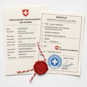 Apostille Birth apostille for birth certificate Switzerland