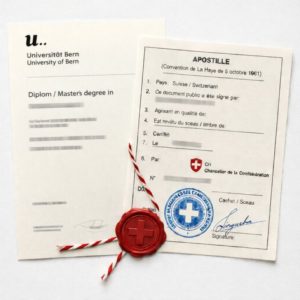 apostille for University of Bern diploma Switzerland