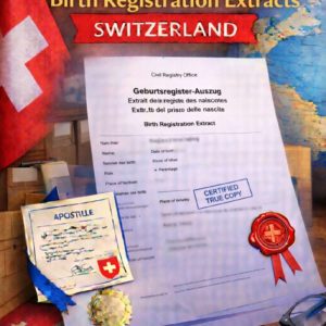 apostille for Birth Registration Extract Switzerland