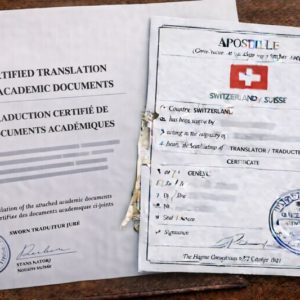Apostille for Swiss Certified Translation of Academic Documents