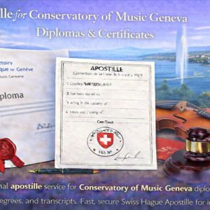 Convers Apostille for Conservatory of Music Geneva