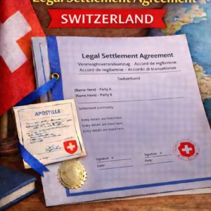 DSd apostille for Legal Settlement Agreement Switzerland