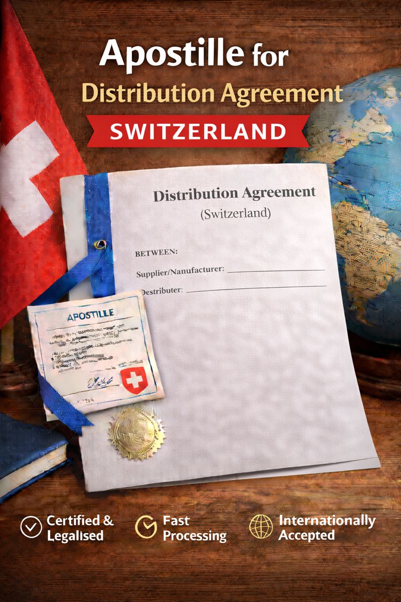 apostille for Distribution Agreement Switzerland