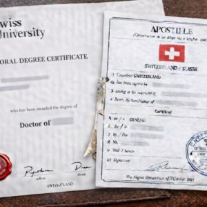 Apostille for Swiss Doctoral Degree Certificate