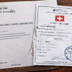Doo Apostille for Swiss Executive Education Certificate