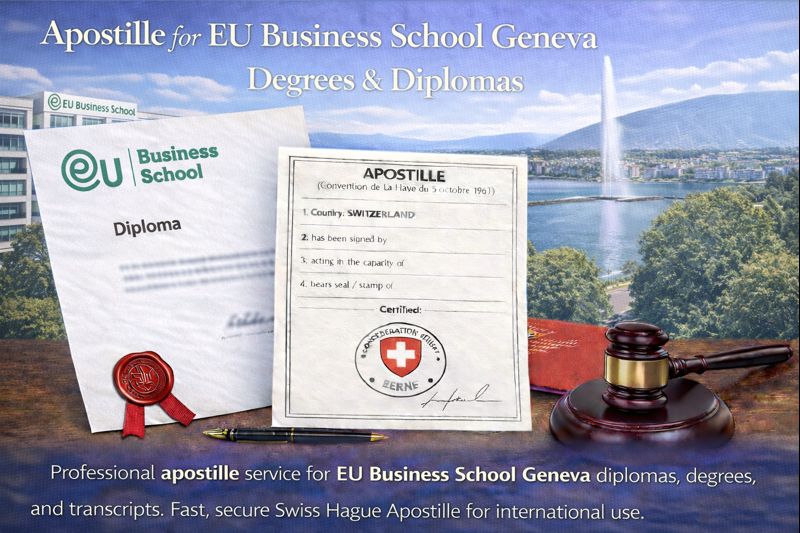 Apostille for EU Business School Geneva