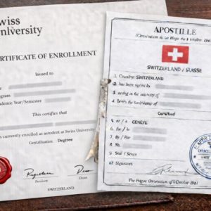 Apostille for Swiss Certificate of Enrollment