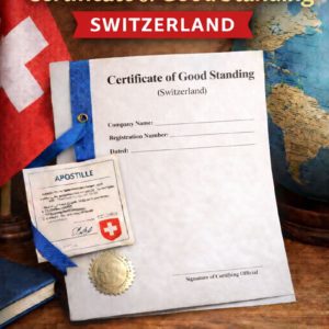 apostille for Certificate of Good Standing Switzerland