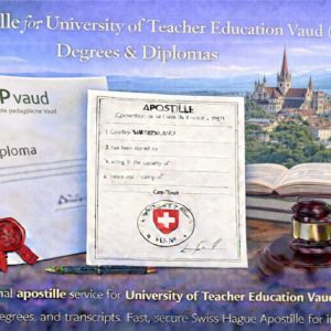 Apostille for University of Teacher Education Vaud (HEP Vaud)