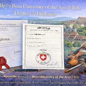 Apostille for Bern University of the Arts (HKB)