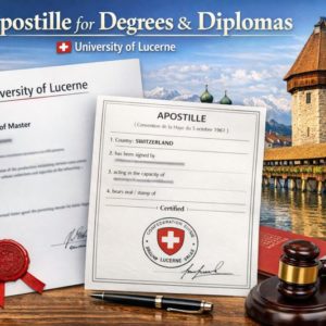 Apostille for University of Lucerne diploma Switzerland