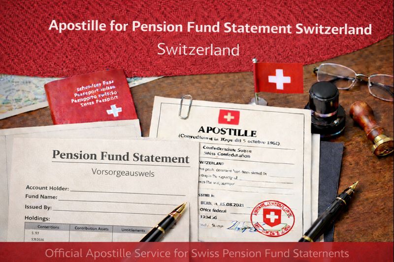 Apostille for Pension Fund Statement Switzerland