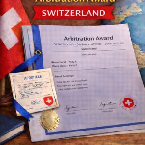 apostille for Arbitration Award Switzerland