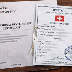 Apostille for Swiss Professional Development Certificate