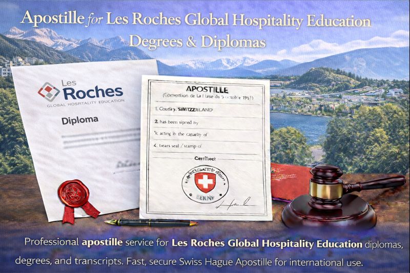 Apostille for Les Roches Global Hospitality Education