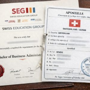 Apostille for Swiss Education Group
