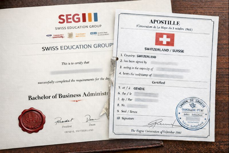 Apostille for Swiss Education Group