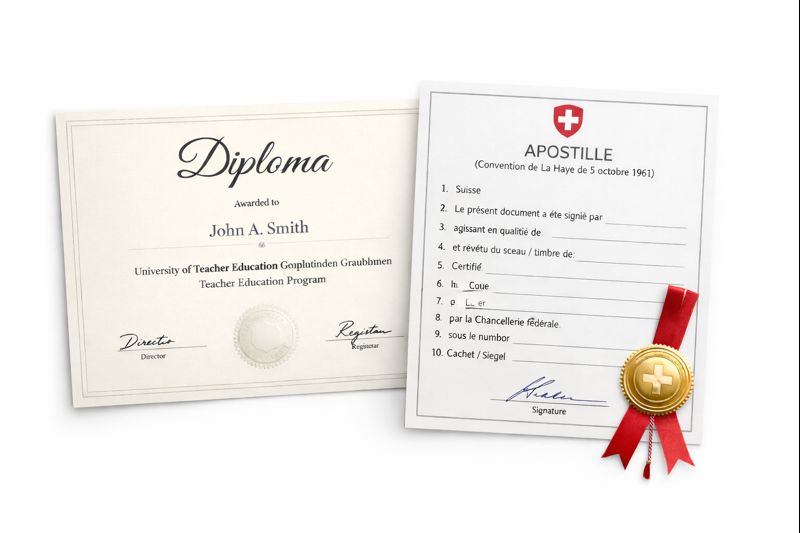 Apostille for University of Teacher Education Graubünden (PHGR)