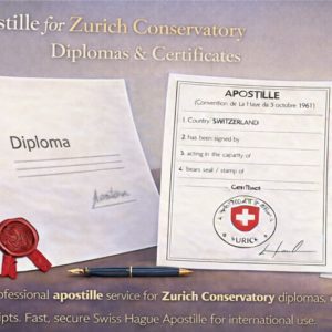 Apostille for Zurich Conservatory