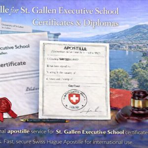 Apostille for St. Gallen Executive School