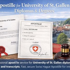 Apostille for University of St. Gallen (HSG) Degrees