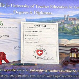 Apostille for University of Teacher Education St. Gallen (PHSG)