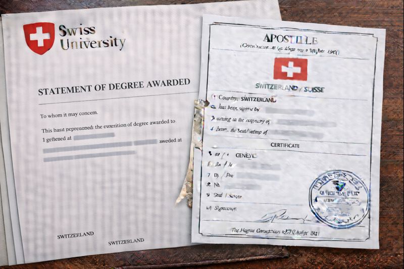 Apostille for Swiss Statement of Degree Awarded