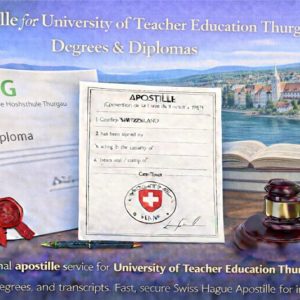 Apostille for University of Teacher Education Thurgau (PHTG)