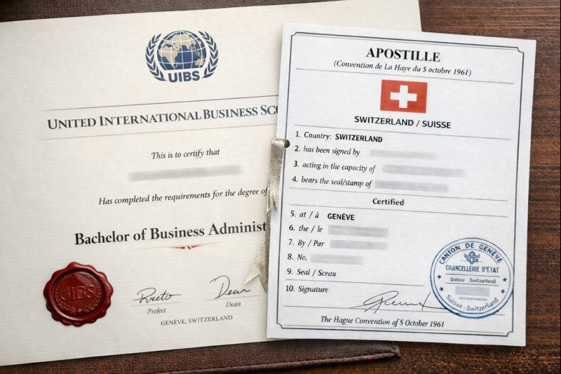Apostille for United International Business Schools