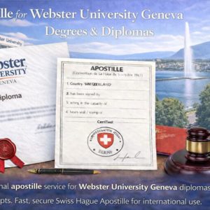 Apostille for Webster University Geneva