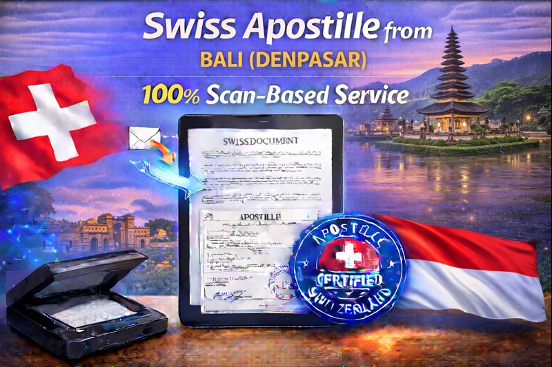 Swiss Apostille from Bali (Denpasar)