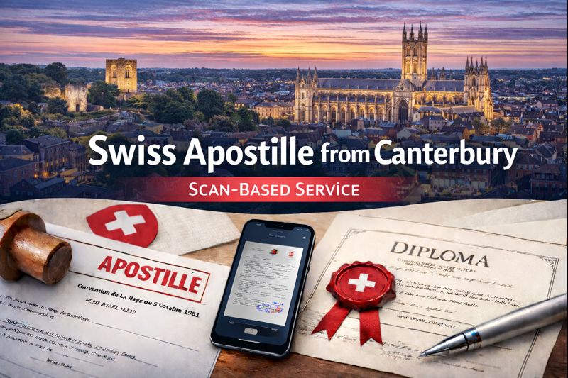 Swiss Apostille from Canterbury