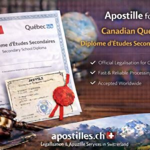Apostille for Quebec DES