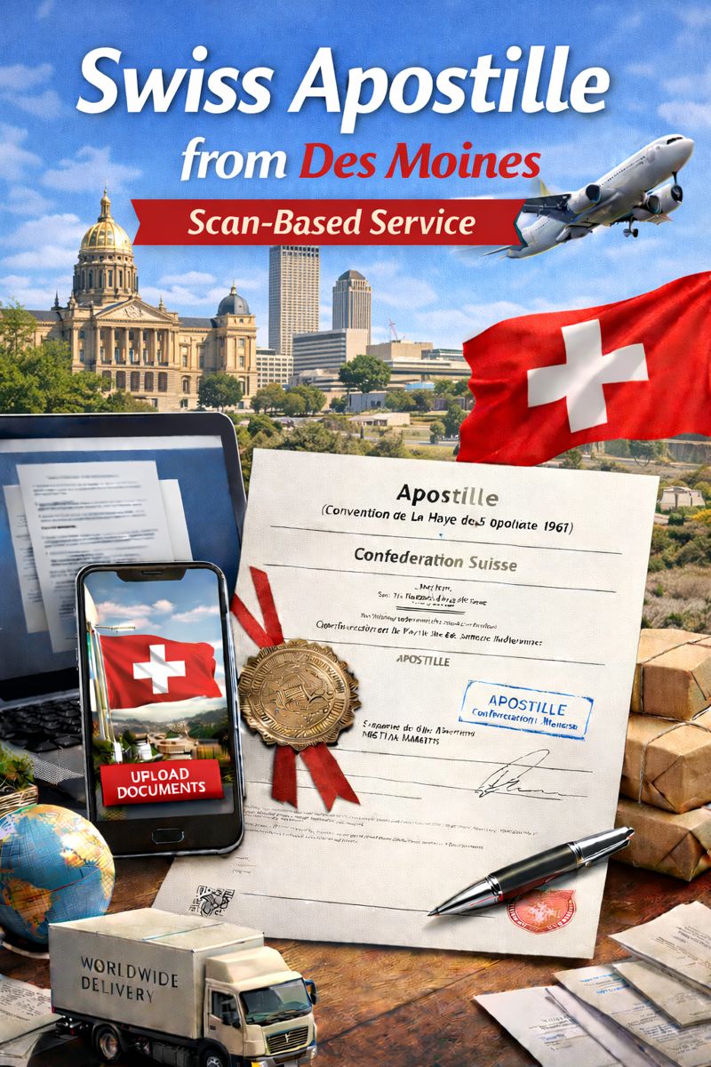 Swiss Apostille from Des Moines