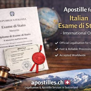Apostille for Italian Esame di Stato