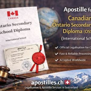 1OSSD Apostille for Ontario Secondary School Diploma