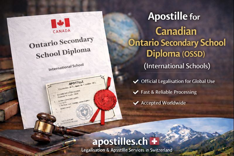 Apostille for Ontario Secondary School Diploma
