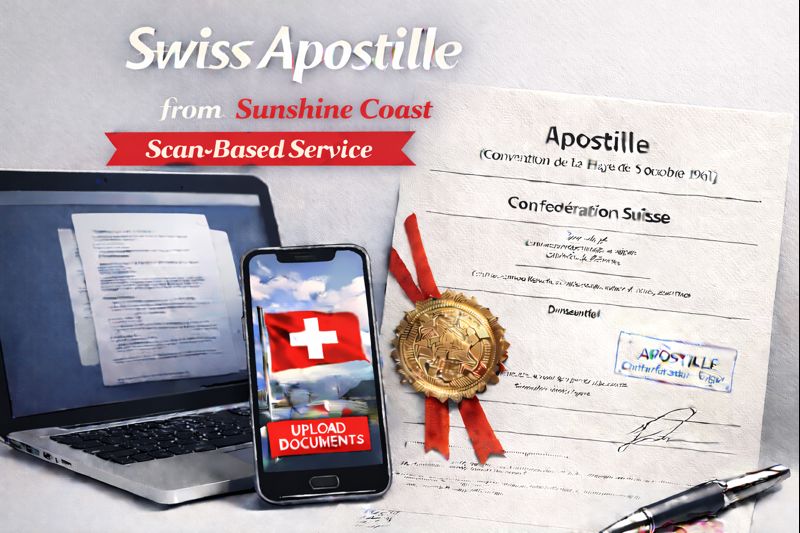 Swiss Apostille from Sunshine Coast