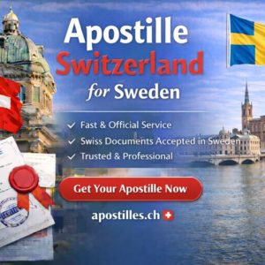1Sweden Apostille Switzerland for Sweden