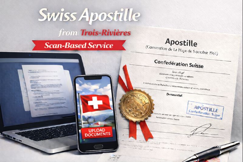 Swiss Apostille from Trois-Rivières