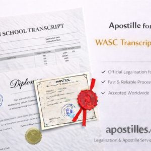 Apostille for WASC Transcript Bundle